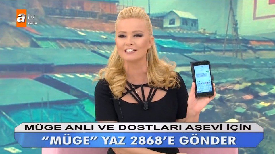 Müge Anlı'dan Kızılay'a bağış kampanyası!

Gaziantep ve Erzurum'da kurulacak aş evleri için siz de MÜGE yazıp 2868'e SMS göndererek 10 TL ile destek olabilirsiniz. #MÜGE2868SMS