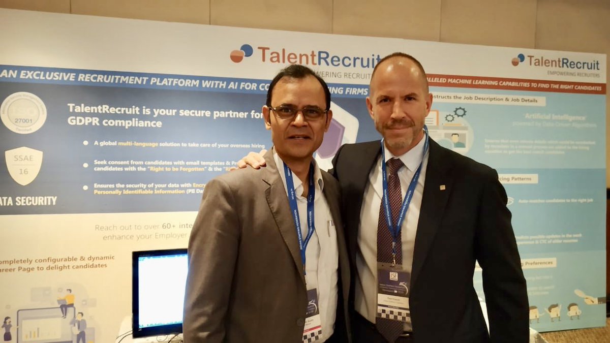 TalentRecruit_'s tweet image. #HumanForward It was a pleasure to meet @Paul_DupuisRSTD  and we look forward to the key insights that will be shared at the @ISFederation 5th IT Conference #TechnologyForward #Flextechcon
