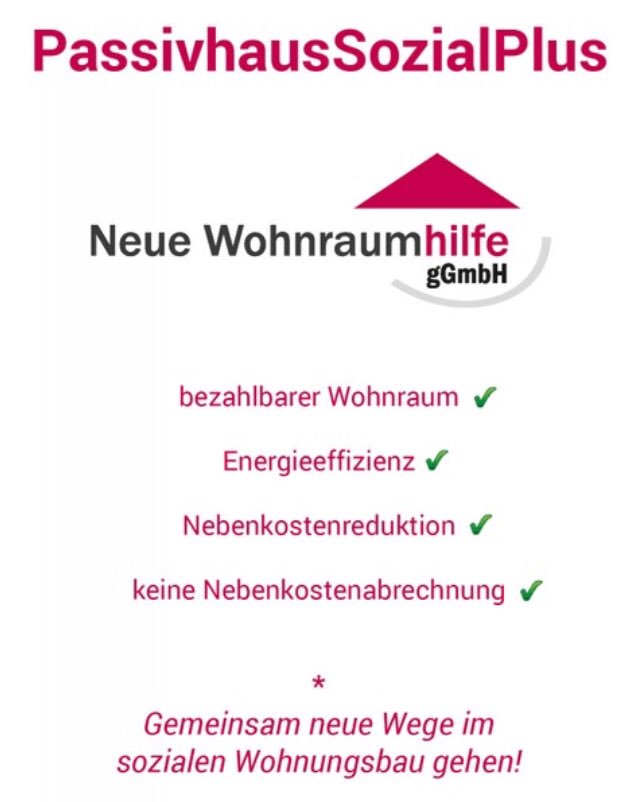 Zum Richtfest mit neuer Homepage passivhaussozialplus.de