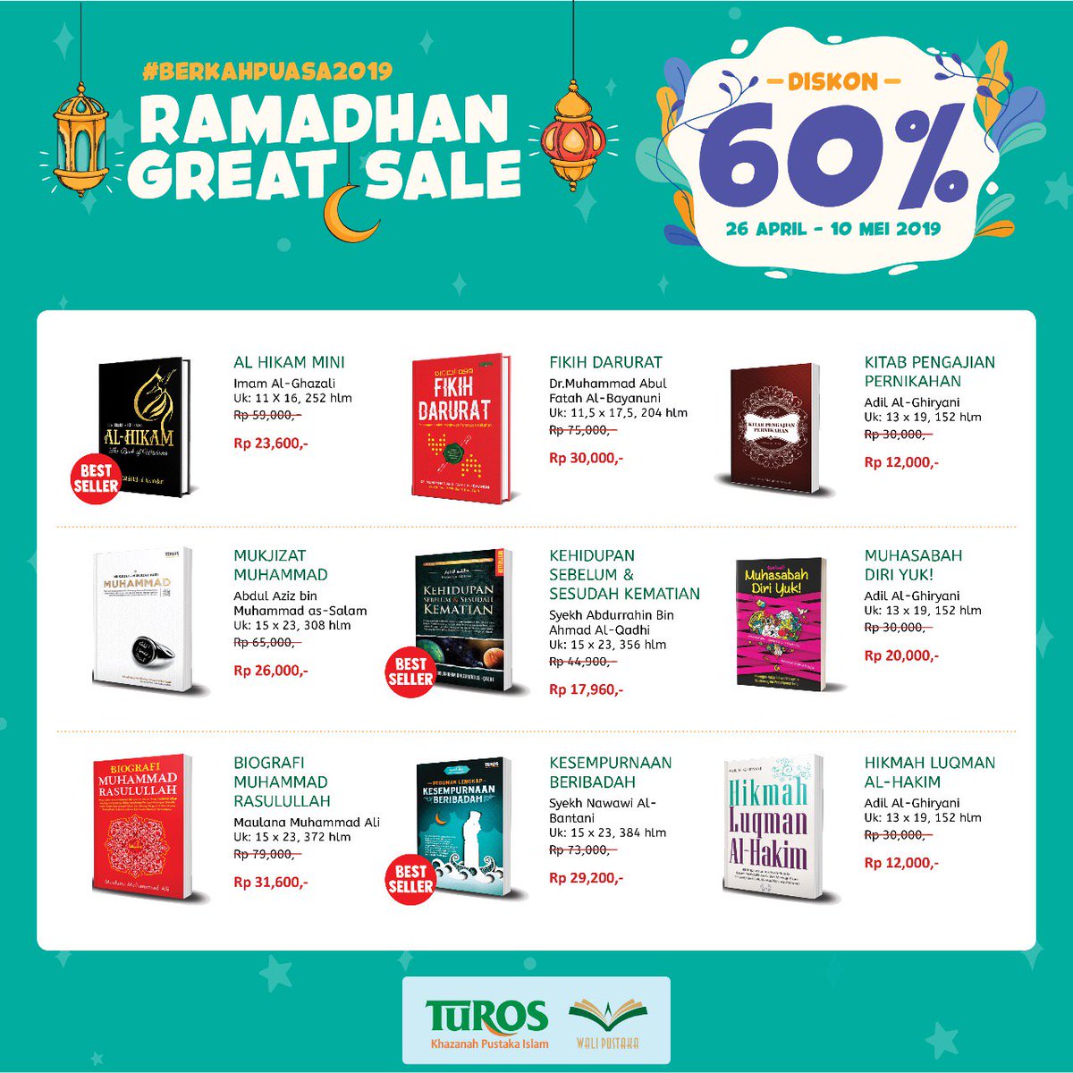 Turos Pustaka On Twitter Tinggal 1 Hari Lagi Promo Ramadhan Great Sale 60