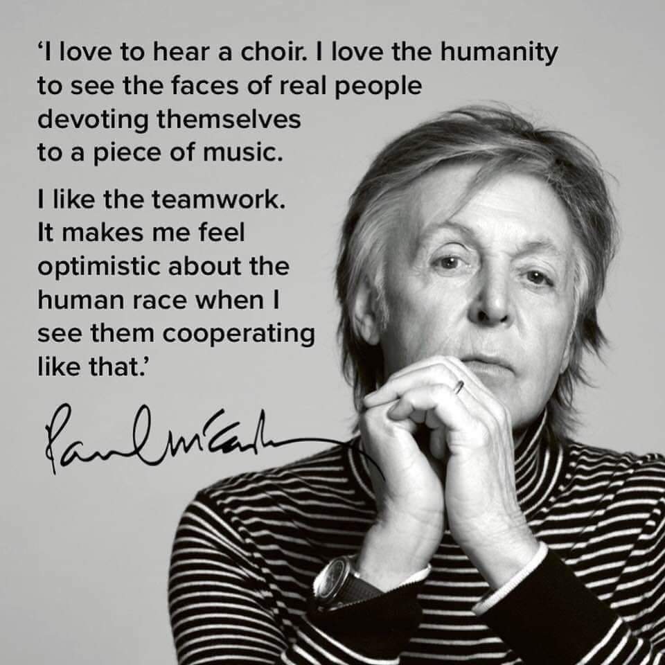 True words spoken by a legend. #paulmccartney <a href="/PaulMcCartney/">Paul McCartney</a>