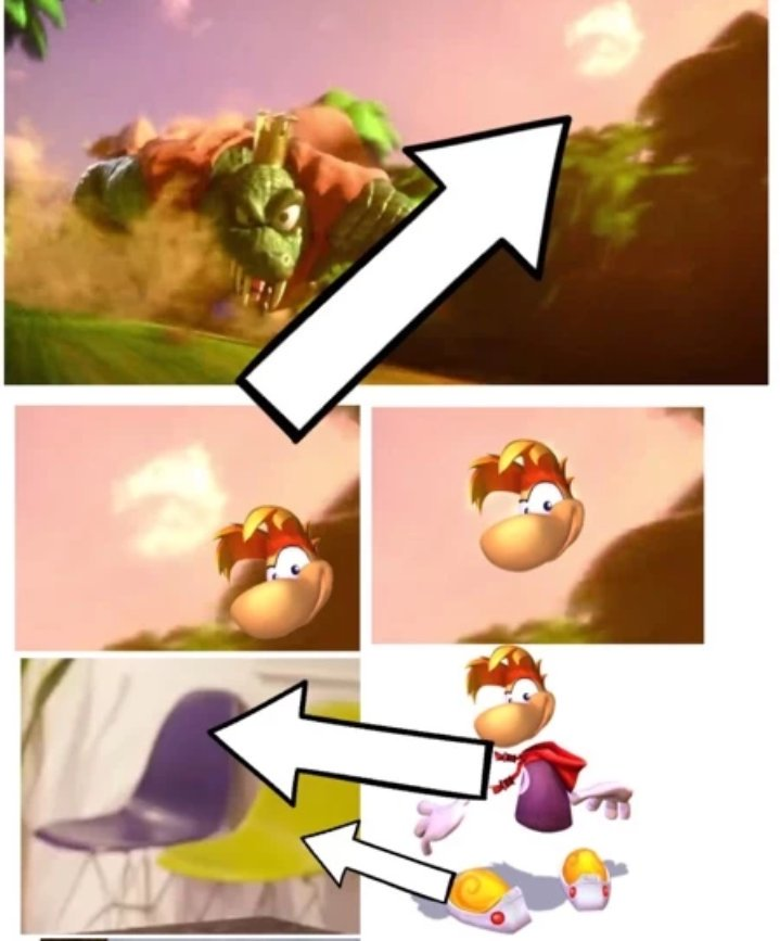 My smash prediction,either these two characters can be a fighter for smash  because the cloud that looked like rayman and the purple and yellow chair  in the direct.(either bandana dee can appear