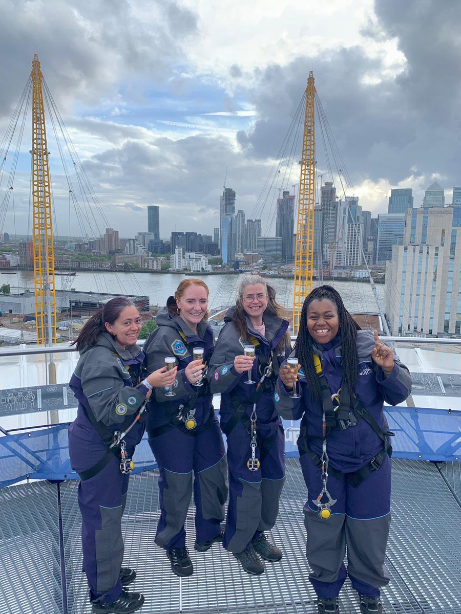 rebecksb's tweet photo. We climbed we conquered and yes we sang!! #upattheo2 #40thingsbefore40 #amazing @UpatTheO2 https://t.co/qeL1kDrC7p