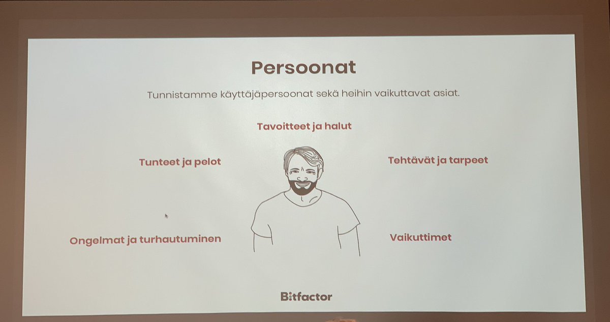 kaisa_savola's tweet photo. Tiedätkö sinä, ketä on teidän asiakaskunnan #persoonat ja mitkä on heidän #tarpeet? #bits&bites @BitfactorOy @MaaretPosti https://t.co/uDNVCSx8av