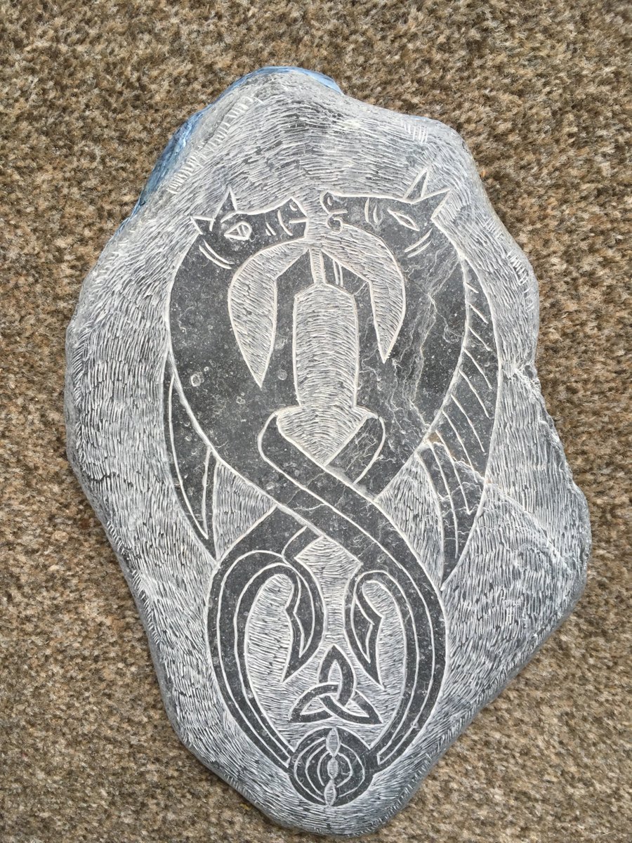crafts_mad's tweet photo. Carved this last Friday, sold it Saturday!

#HandCarvedScottishStone #Argyll #Pictish #ScottishCrafts https://t.co/D5D6J3BfGT