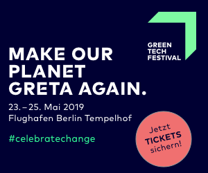 In two weeks the #GreenTechFestival (<a href="/greentech_fest/">GREENTECH FESTIVAL</a>) will start in #Berlin! 🌱 Get your tickets now 
➡ bit.ly/2USe7b6! 😉 #celebratechange