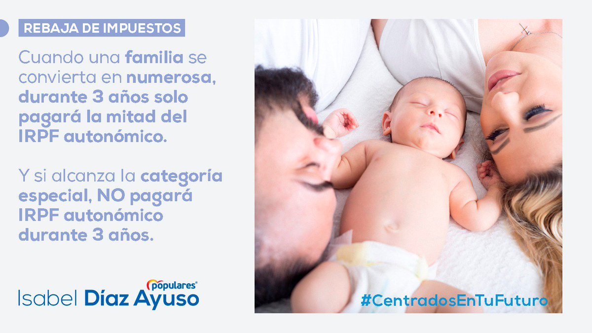 ppcubas's tweet photo. El Partido Popular apuesta por las familias.
#CentradosEnTuFuturo 
@IdiazAyuso https://t.co/iYFWbzFC6x