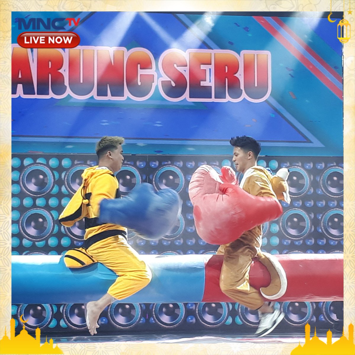 Official_MNCTV's tweet photo. TARUUUNG SERUU...HUUUH...HUUJ..HUHHH
.
.
Pertandingan sengit antara @bangbily melawan @fero_walandouw dan @chikajessica88 melawan @cita_citata ! Siapa yang mampu jadi juara? So stay tune di #ItsShowtimeINA https://t.co/ZikpxLBqWF