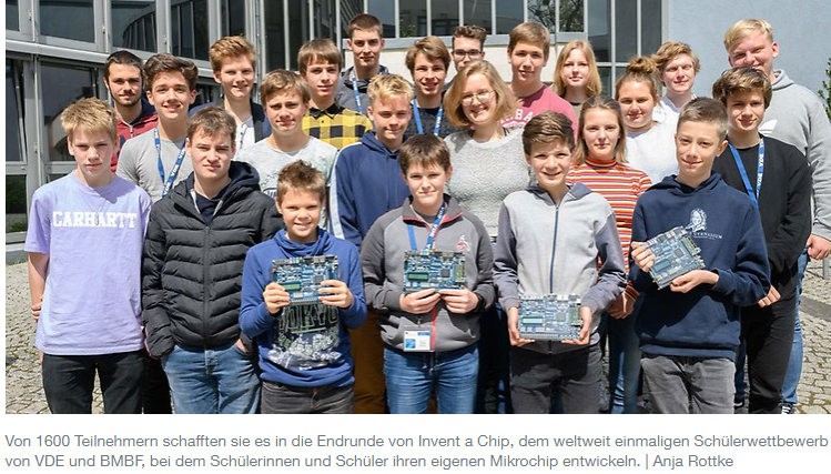 VDE_Group's tweet photo. Invent a Chip Schüler-Wettbewerb von @BMBF_Bund und @VDE_Group - Schüler starten bereits zum 18. Mal ins Chip-Design: https://t.co/5UoyE5PY7U #etechnik #mikrocontroller #microchips #mint #IaC https://t.co/fVFzf7BACO