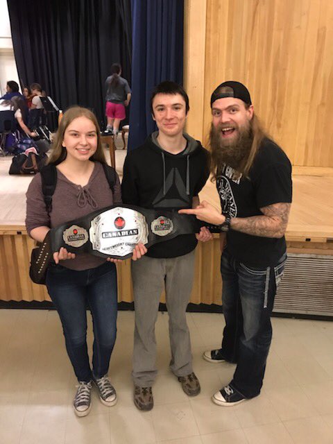 LaurierSS's tweet photo. Thanks to @CodyDeaner for his inspirational message today in our school culture assembly #TVDSB_EdWeek @TVDSB #MentalHealthWeek ‘positive motion leads to positive emotion’ https://t.co/h643JqIxaQ