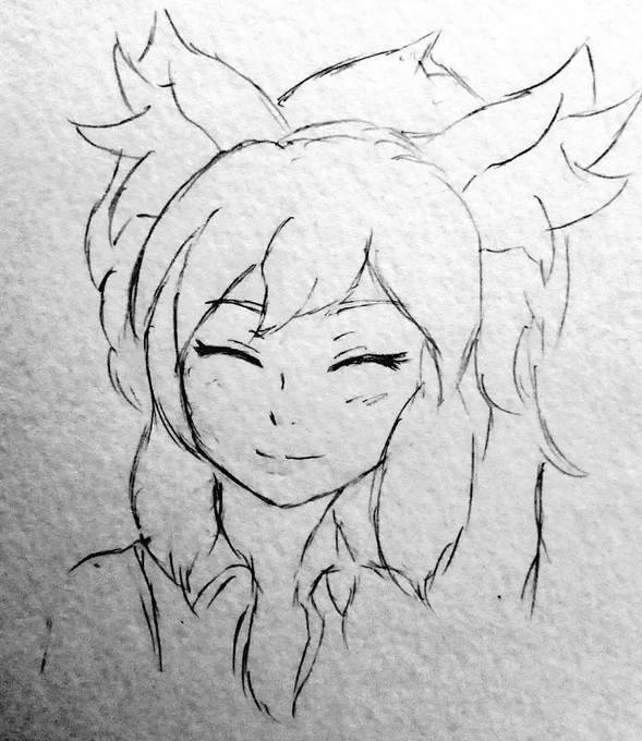 らくがき
線が迷いまくりなのだ 