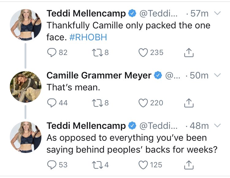 Teddi vs Camille is heating up 🔥 #RHOBH