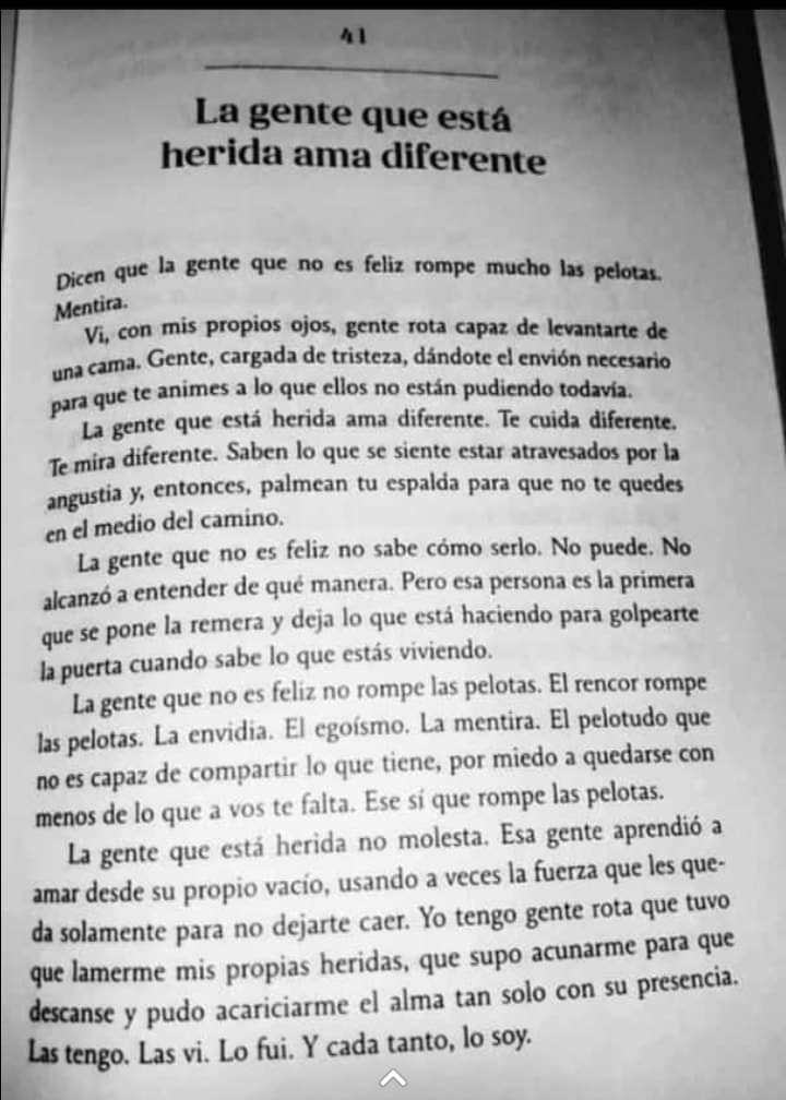 La gente que está herida ama diferente