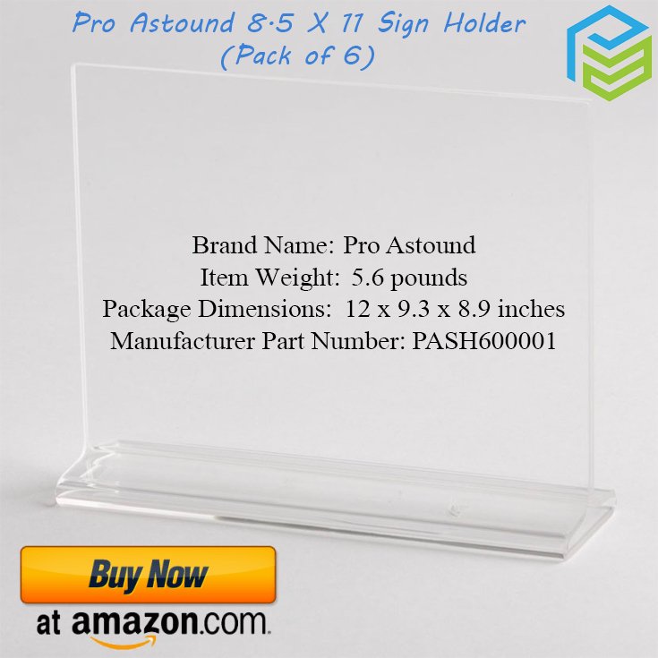 ProAstound's tweet photo. Pro Astound sign holder offers a convenient, effective way to display any message. Ideal for retailers, restaurants, trade shows and hospitals. Buy Now at Amazon: https://t.co/xXeY05ghFR 
.
.
#signholder #STAR #MaharshiDay Klay #GreenEarthCampaign #Amazon #buynow Spurs #Fiverr https://t.co/sDqhUoAHZd