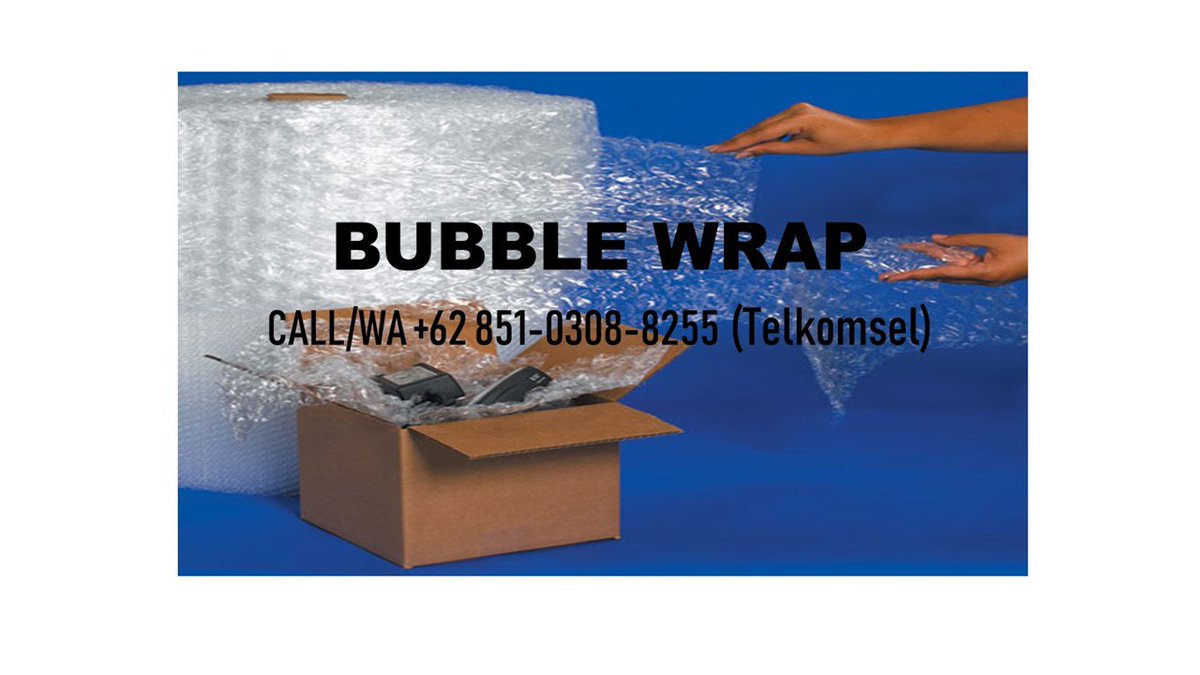 burblewrap's tweet photo. Grosir Plastik Bubble Wrap Deles Surabaya, 0851-0308-8255 (Tsel)
Ukuran 1 ROLL : Panjang 50 m x Lebar 1,25 m
.
BELI SEKARANG ! Dapatkan HARGA GROSIR !
.
HUBUNGI :
CALL/WA +62 851-0308-8255 (Telkomsel)

Plastik Pembungkus Paket Deles Surabaya

#bubblewrapmurah

BY : Roziadatul U https://t.co/GQDYf6W1H0