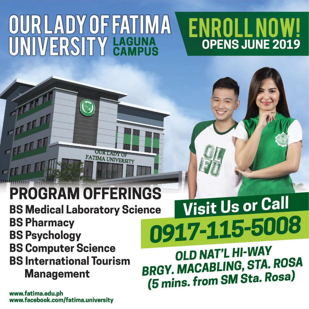 Our Lady Of Fatima University Tuition Fee 2019 University Poin