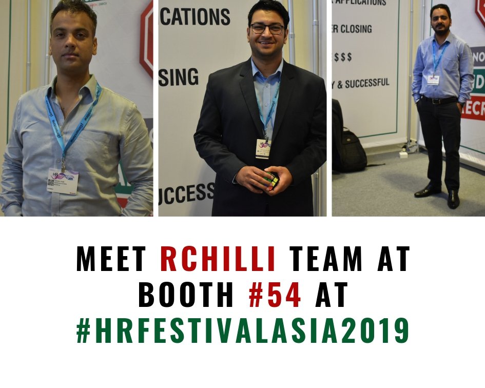 RT RChilli "Meet RChilli Team at HRFestivalAsia to explore more about #HRTechnology at booth #54.
#Conference #events #HRtrends
bit.ly/2VnLJTj "