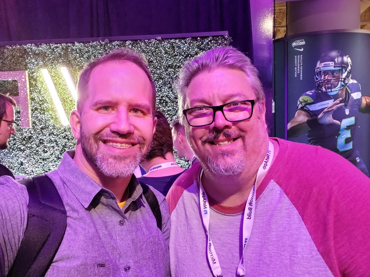 RonPuckett's tweet image. At the #MSBuild party