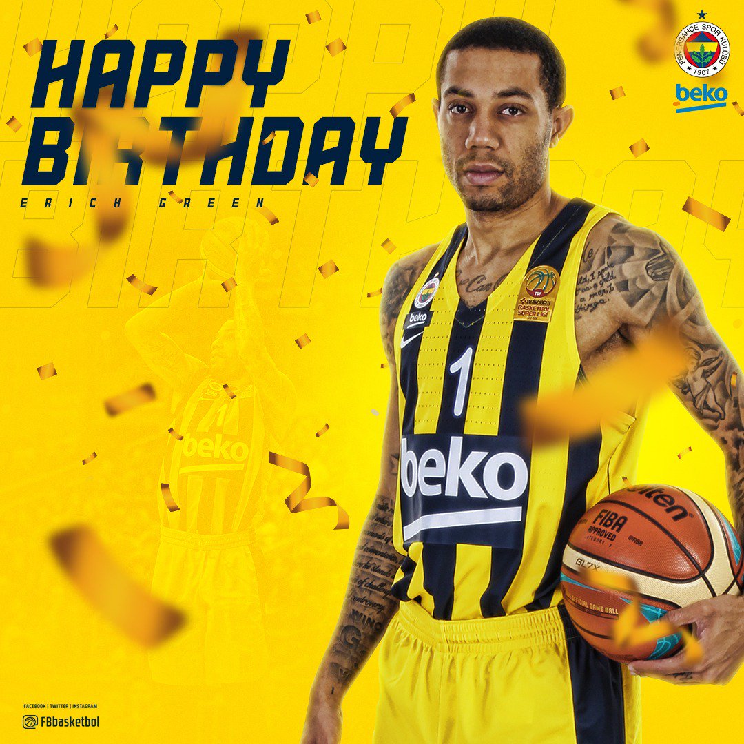 Bugün oyuncumuz Erick Green\in do um günü! Happy birthday   