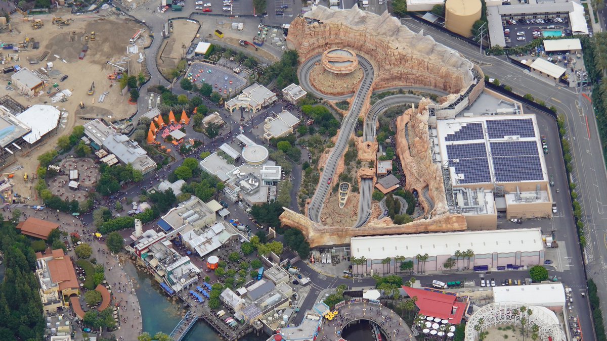 Bioreconstruct On Twitter Aerial View Of Cars Land In Disney California Adventure