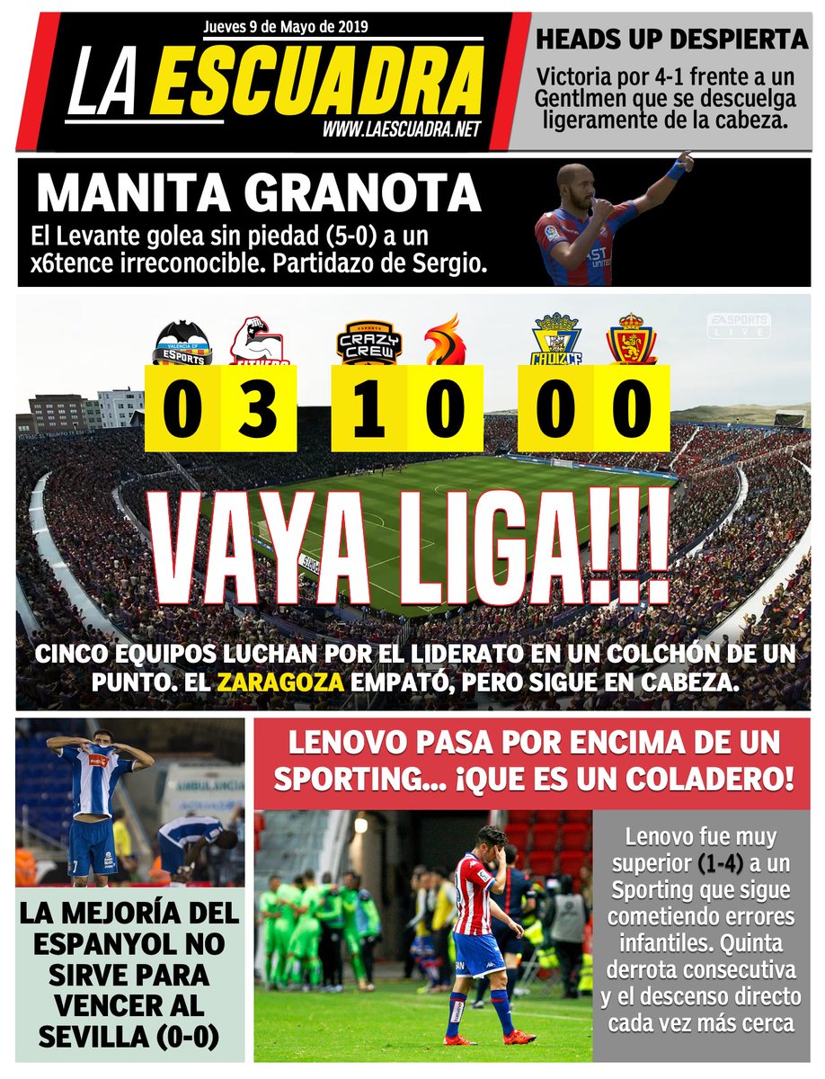 🗞#Portada | VAYA LIGA!!!😱

🔗laescuadra.net