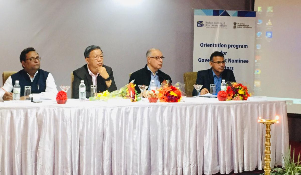 ExMPSikkkm's tweet photo. Sitting MP Sikkim, Shri @PremDasRai inaugurated the two day 'Program for Government Directors' organized by the Indian Institute of Corporate Affairs and Ministry of Corporate Affairs in Gangtok. 
@IICA_India https://t.co/D7JlzdS2cX
