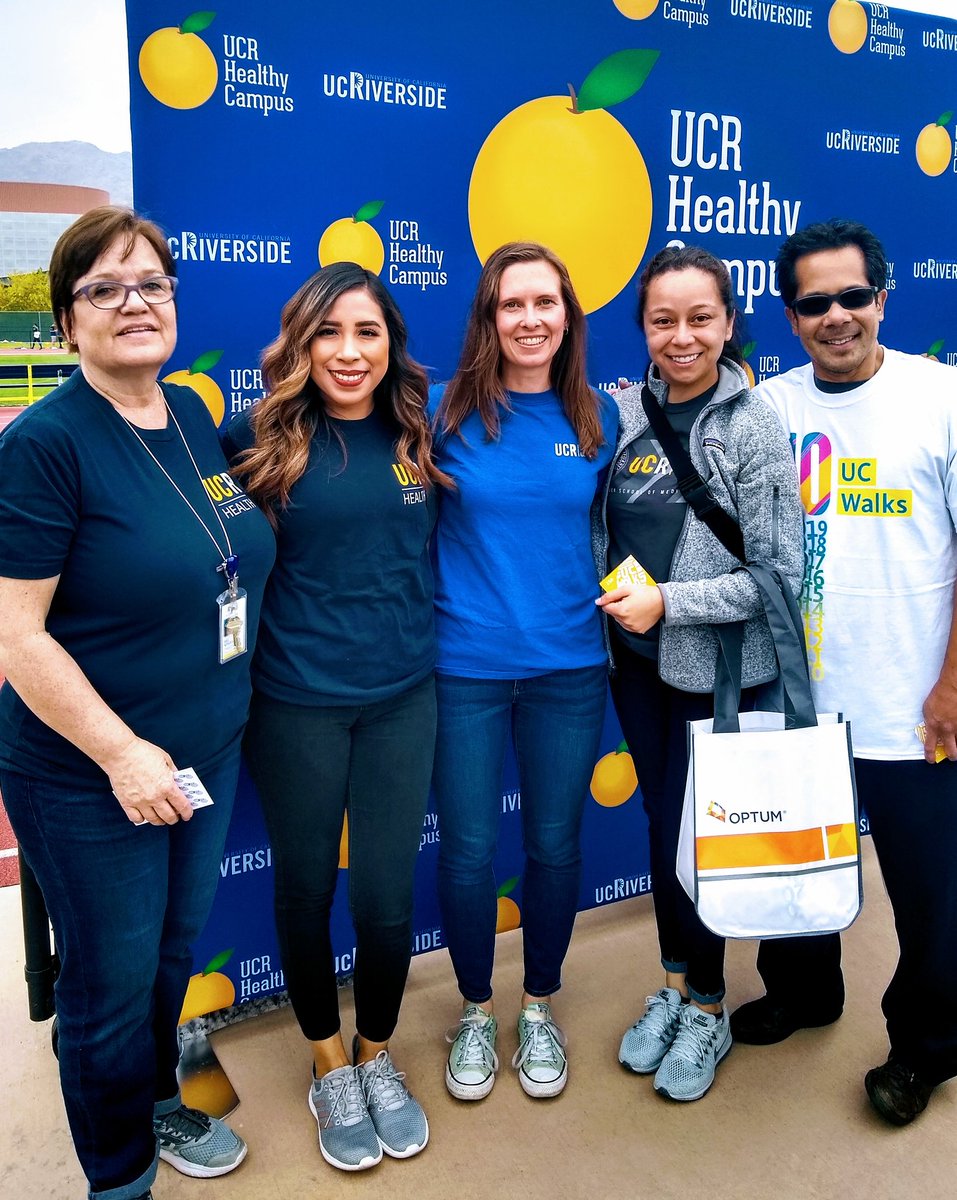 UC walks representing <a href="/UCRSoM/">UCR School of Medicine</a> and <a href="/HealthyUCR/">UCR Healthy Campus</a>