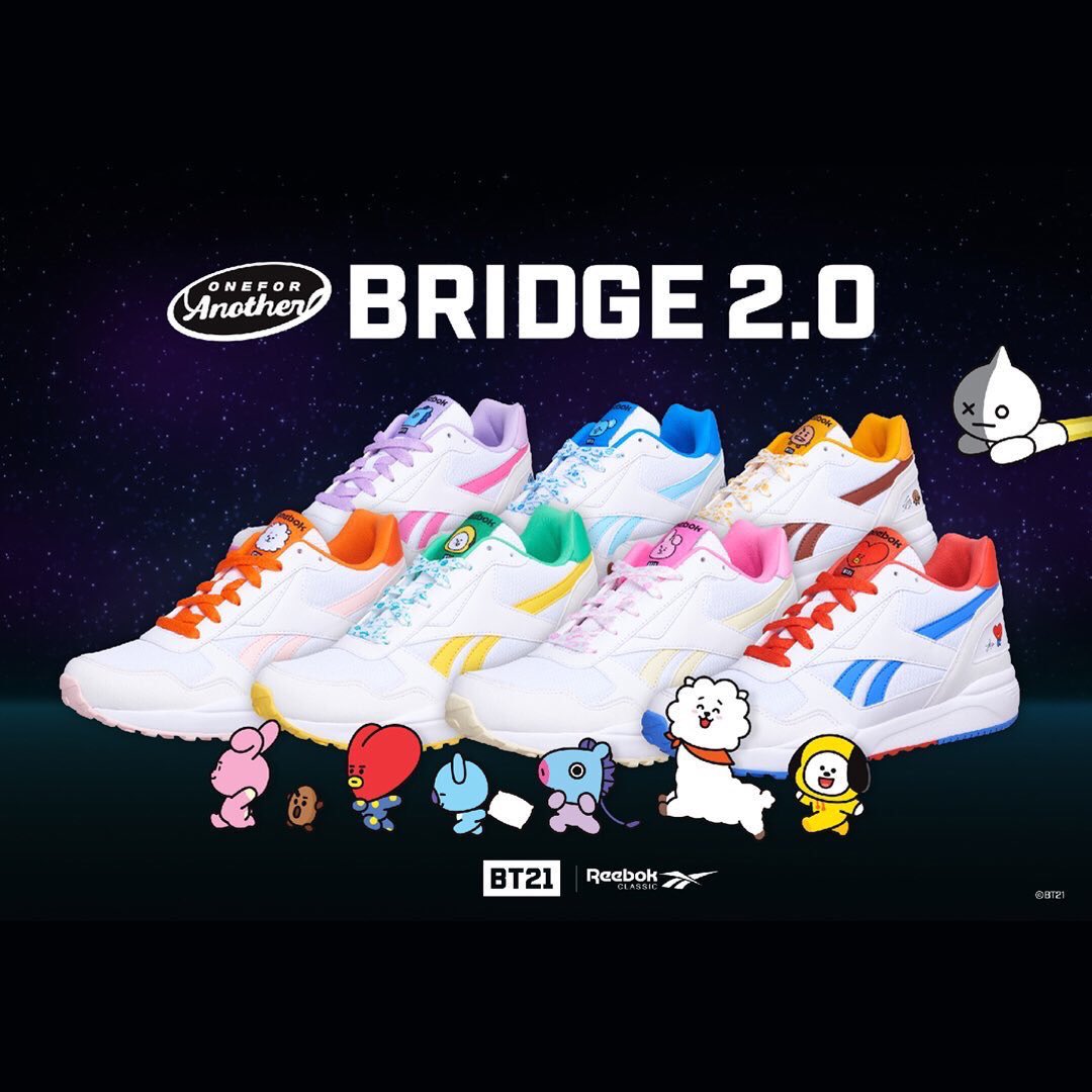 Clothing, Shoes \u0026 Accessories Women's Athletic Shoes New Reebok x BTS BT21 OfficiaI Women's Royal Bridge 2.0 Shoes Sneakers KOYA sraparish.org