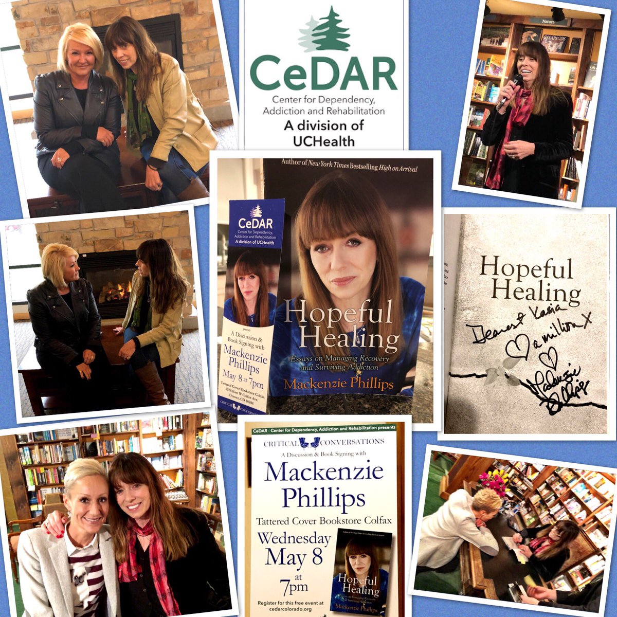 DenverKasia's tweet photo. Thanks to my new friend @MackPhillips for inspiring all of us at  @CeDARcolorado #CriticalConversations series. Your personal journey of hopeful healing &amp; love was generous. @Cigna values supporting the whole mind &amp; body in our partnership w/ #CedarColorado  #CignaMountainStates https://t.co/ohfSH8vG4y