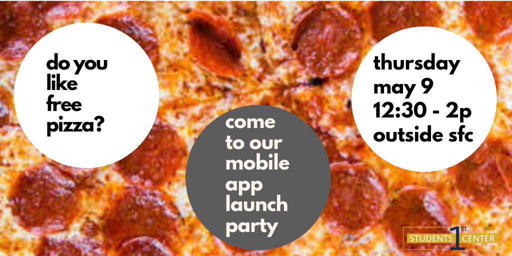 RufusBobcat's tweet photo. Come to the Students First Center Mobile App Launch Party! There will be FREE pizza and drinks! *Open to UC Merced students with their cat card #ucmsfc #UCMerced #demo #mobileapp #party #launch https://t.co/6sQMm2sk0M