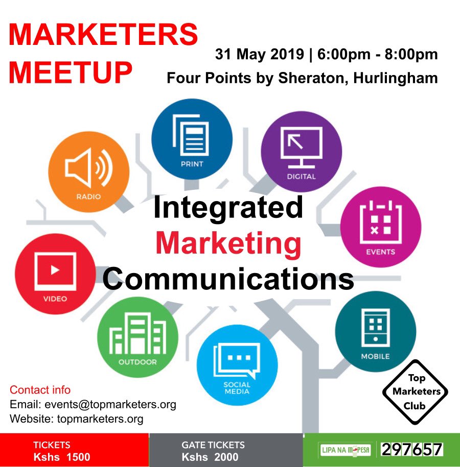 The Top Marketers Club is pleased to invite all Sales & Marketing professionals to the Marketers Meetup on 31 May 2019.
Theme: Integrated Marketing Communications
Event type: Panel Discussion + Networking 
RSVP: bit.ly/May_Meetup
#MarketingMeetup #MarketingCommunications