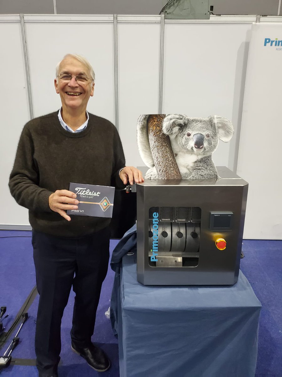 arris_pty_ltd's tweet photo. Today's happy winner, of a set of Titleist Pro V1x golf balls at our stand A22 at the @Ozwater'19 International Water Conference in Melbourne, is Peter Harries from Envirosonic.
#ozone #primozone #wastewatertreatment #treatmentplants #Ozwater https://t.co/xvZb1q6INo