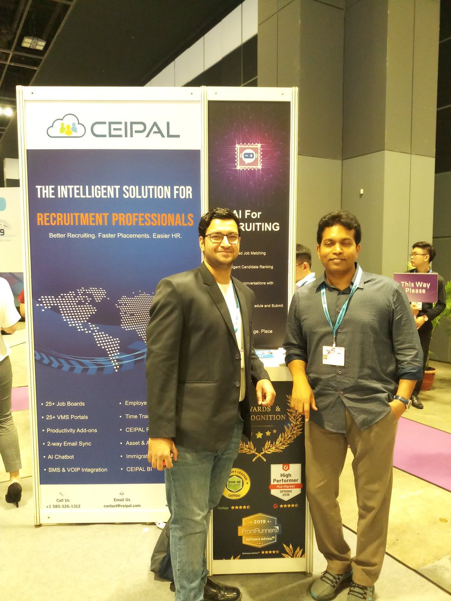 RT RChilli "It was nice meeting you at #HRFestivalAsia2019 CeipalCorp sameerkp
#conference #event #HRTech "