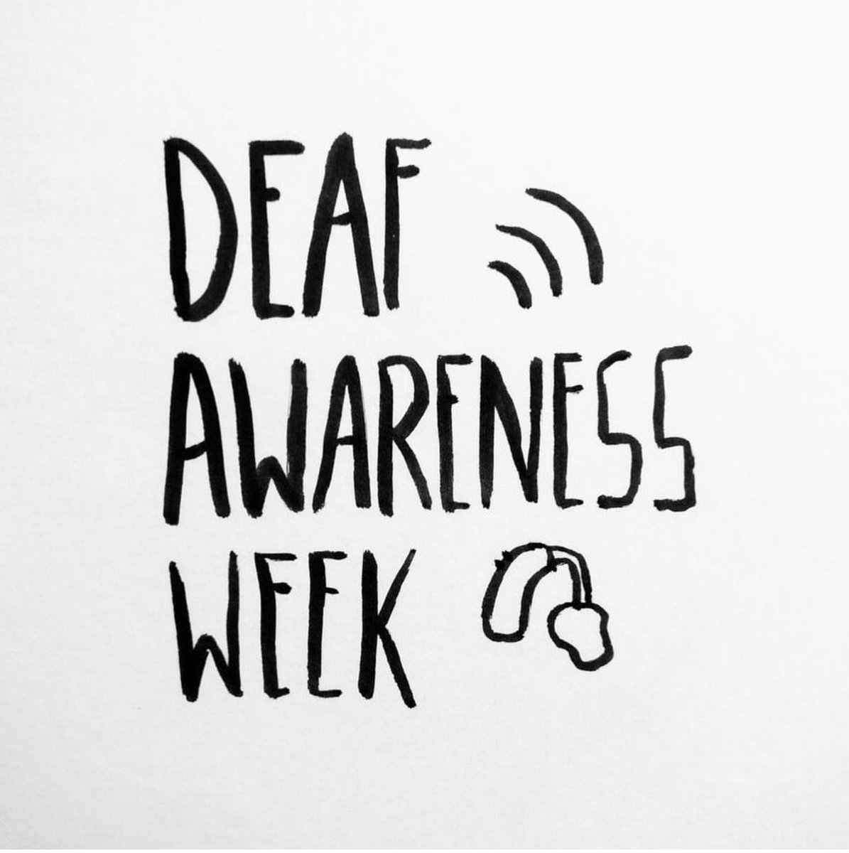 With hearing aids, doesn’t meant a Deaf person can hear like a hearing person #BeDeafAware #learnBSL #DeafAwarenessWeek #DeafAwarenessWeek2019