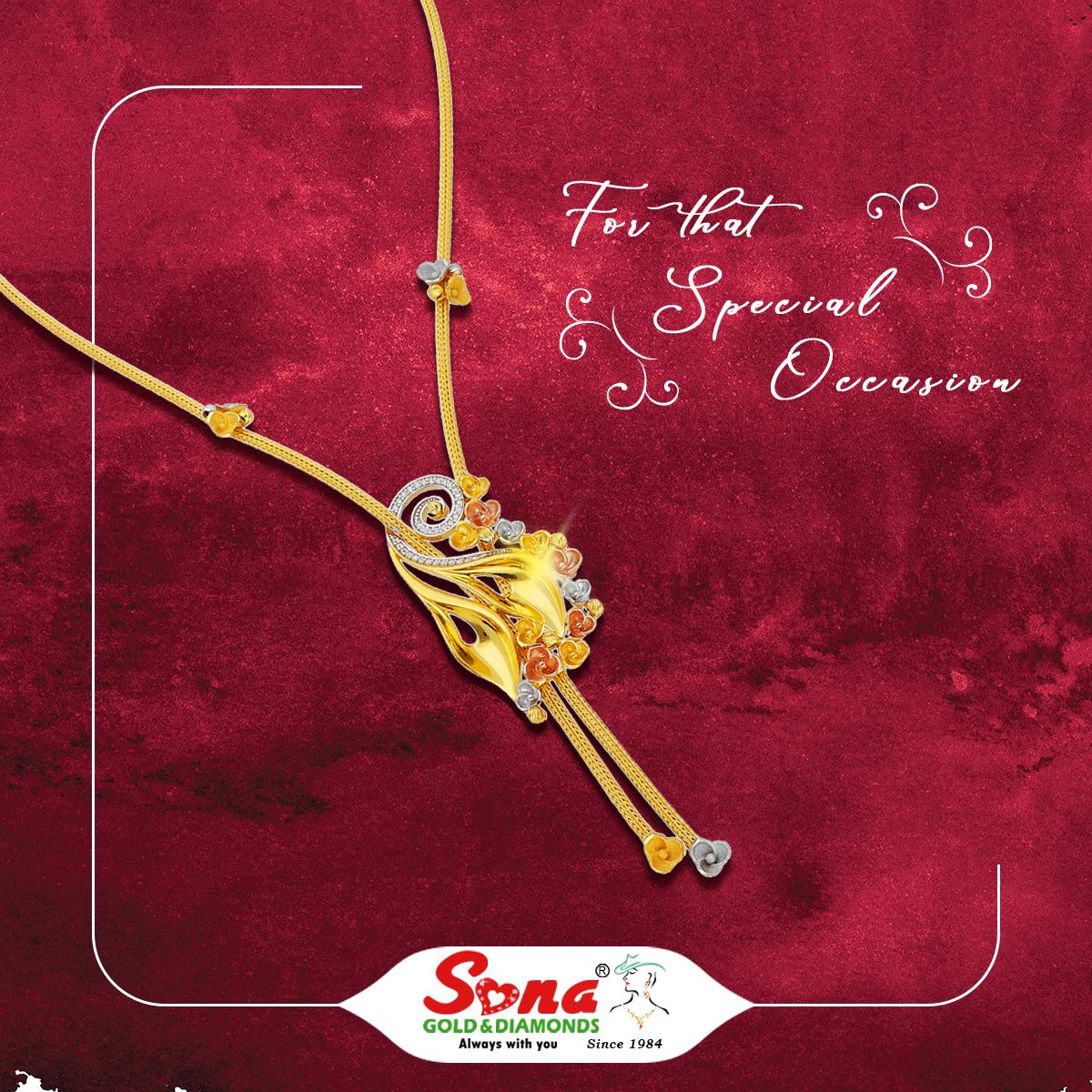 Celebrate the auspicious occasions with exquisite collections of jewellery from Sona Gold & Diamonds.

#SonaGoldandDiamonds #JewelleryCollections #pendantcollection #bestpendant #weddingpendant #partypendant #pendants #pendant #beautifulpendant