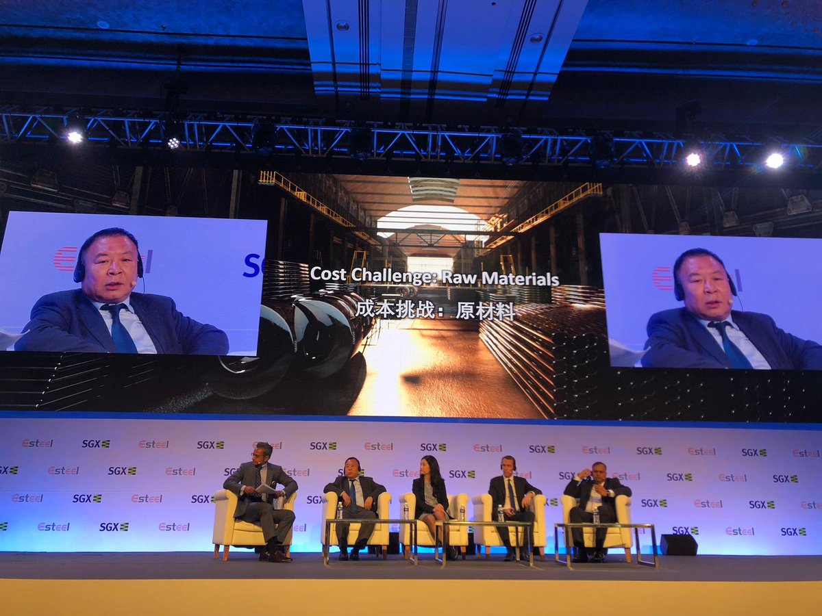 SGXGroup's tweet photo. Singapore #IronOreWeek Forum 2019 - We expect no greater domestic #ironore output in China, but international supply shocks have peaked, so prices may not rise much further than $95/ton - Liu Yuwang, Vice GM of Beijing Int’l Trading https://t.co/SQPUWu7vSF
