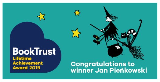 Booktrust's tweet photo. We are utterly delighted to honour the magnificent Jan Pieńkowski with our 2019 BookTrust #LifetimeAchievementAward!
His incredible illustrations have delighted children for generations and we are thrilled to be able to recognise his incredible talent.
https://t.co/UlWFHFDav1 https://t.co/bIwVqCRl5V
