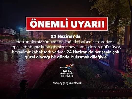 23 HAZIRAN'DA ISTANBUL'DAN HATAYA GELECEK GRUPLARIMIZ...23 HAZIRAN'DA BİZ İSTANBULDAYIZ 24 HAZIRAN DA HATAY'A BERABER DÖNERIZ...HERŞEY ÇOK GÜZEL OLACAK...