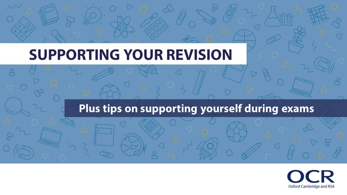 Tips to support students at exam time: ocr.org.uk/students/exam-…