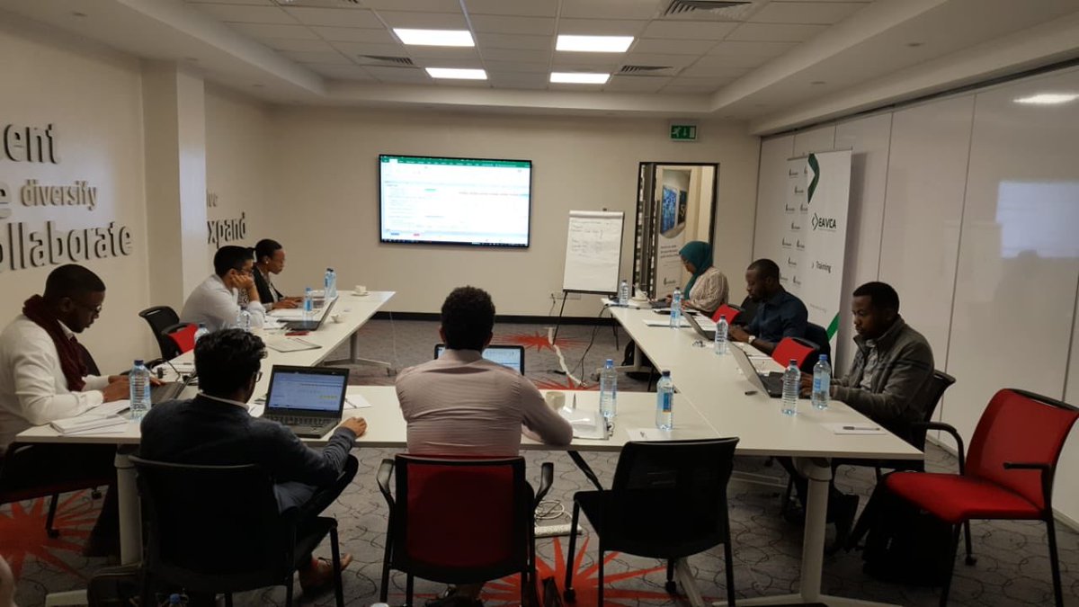 InVhestia's tweet image. Day 2 of the Corporate Finance and Valuation #FMTraining in partnership with @EAVCA is ongoing with Jihan @_weydacdhaa getting participants ready to tackle depreciation