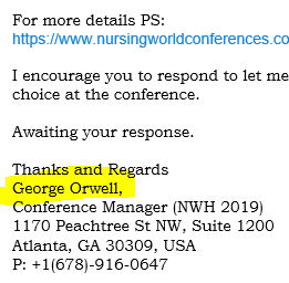 robinnkok's tweet image. Academic spam has become positively Orwellian.

@GreetingsForDay @PredJrnlEmails