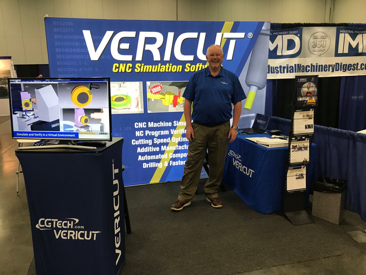 VERICUT_CGTech's tweet image. Stop by and see the US team at the Northwest Machine Tool Expo in Portland for all the latest VERICUT news #vericut #cncsimulation #manufacturing