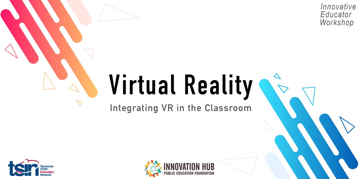 PEFinnovation's tweet image. Join us for FREE PD this summer as we dive into tech available through our @theTSIN tech lending library!

May 28 — coding in 3-8 w/ Micro:Bit
eventbrite.com/e/microbit-han…

June 6 — VR in the classroom w/ Lenovo DayDream &amp;amp; Oculus Go for K-12

June 10 — Ozobots + Ozoblockly for K-12