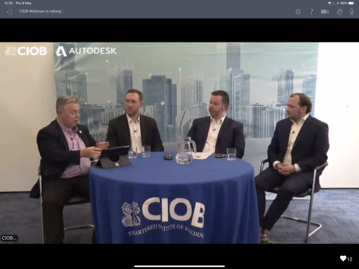 NICADMAN's tweet photo. Great Knowledge share webinar on #digitalconstruction demonstrating the measured benefits of BIM adoption. 
Data silos and interoperability still a challenge. Data quality and structure key. Clients need business alignment for benefits @RobertsonGroup @theCIOB @autodesk  #BIM https://t.co/v5C6QLllC7