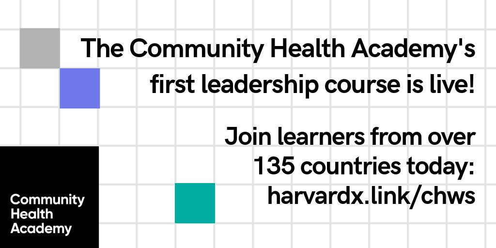 join_chic's tweet photo. It's an exciting day! 🎉
The #CommunityHealthAcademy’s first leadership course is LIVE!
Join learners from over 135 countries by starting the course TODAY: https://t.co/PeUHlJZwV1
#HealthforAll #GHPC19 #UHC https://t.co/Koqfg5e4rj