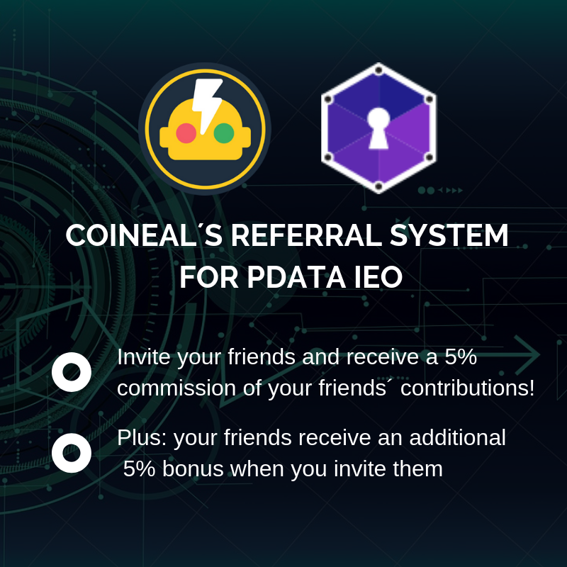 1989abb28's tweet photo. Coineal´s referral system for PDATA IEO
https://t.co/pwfxmd7CPb

#Opiria #PdataToken #PdataIEO #DataBrokersIndustry #DataBrokers #DataBrokerage #DecentralizedMarketplace #DataMarketplace #PressRelease #LatestNews #CryptoPartnership #InitialExchangeOffering #IEO #Coineal #P2PB2B https://t.co/1YfOCxDreG