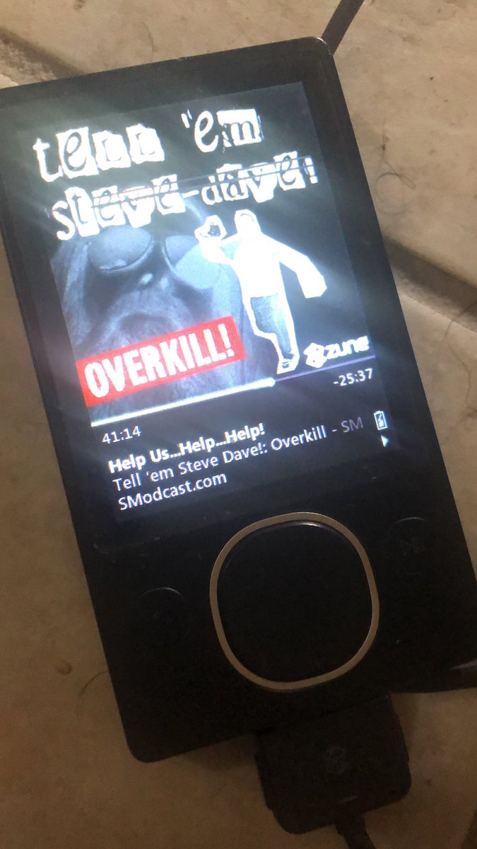 Spector_Vision's tweet photo. Overkill on a zune #TESDANTS #tesdoverkill #tesd https://t.co/CmdRR14oTT