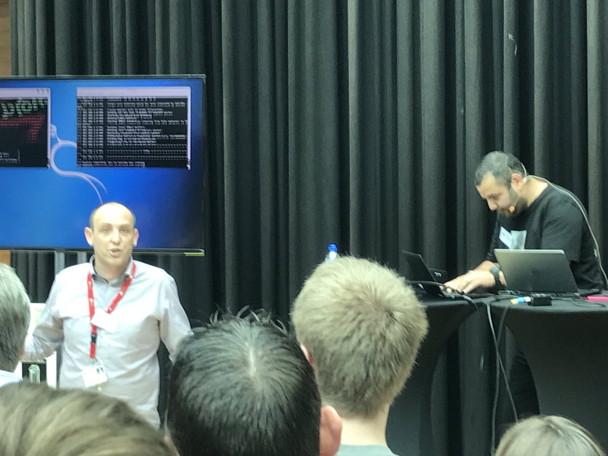 #TechCork19  <a href="/itcork/">EveryNewBaby</a> @dbyrne_trend &amp; Amine Belaouedj Great live hack demo today at the Tech Summit