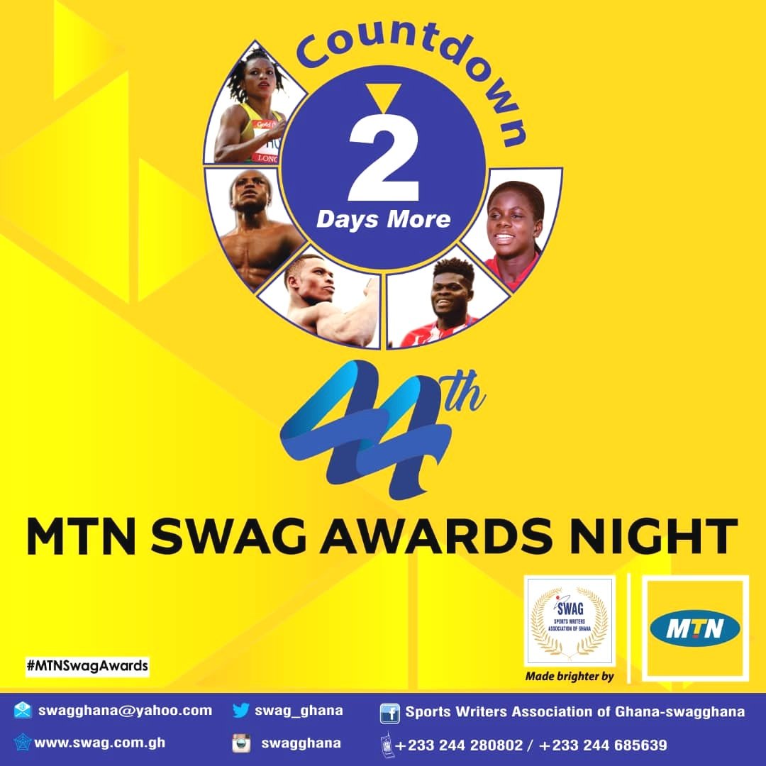 SWAG_Ghana's tweet photo. "I've won many awards & I want more. If you want to call it hunger then I'm hungry for awards." Shah Rukh Khan
In 48 hours "hungry" & well deserving athletes will be rewarded @ the 44th MTN-SWAG Awards
#MTNSwagAwards
#countdown
#May11th
#Honouringsportsexcellence
#AICC
#Swagat50 https://t.co/dTICLHFXgJ