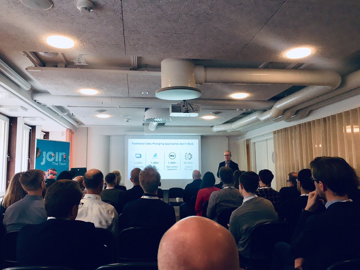 Attending Join Looker Tour in Stockholm. Learned two things from John O’Keeffe VP EMEA @LookerData. Only 20% of  structured data is analysed today, and than cloud data bases are changing our world! I can sense that the snowball is taking shape! ❄️❄️❄️ #jointhetour